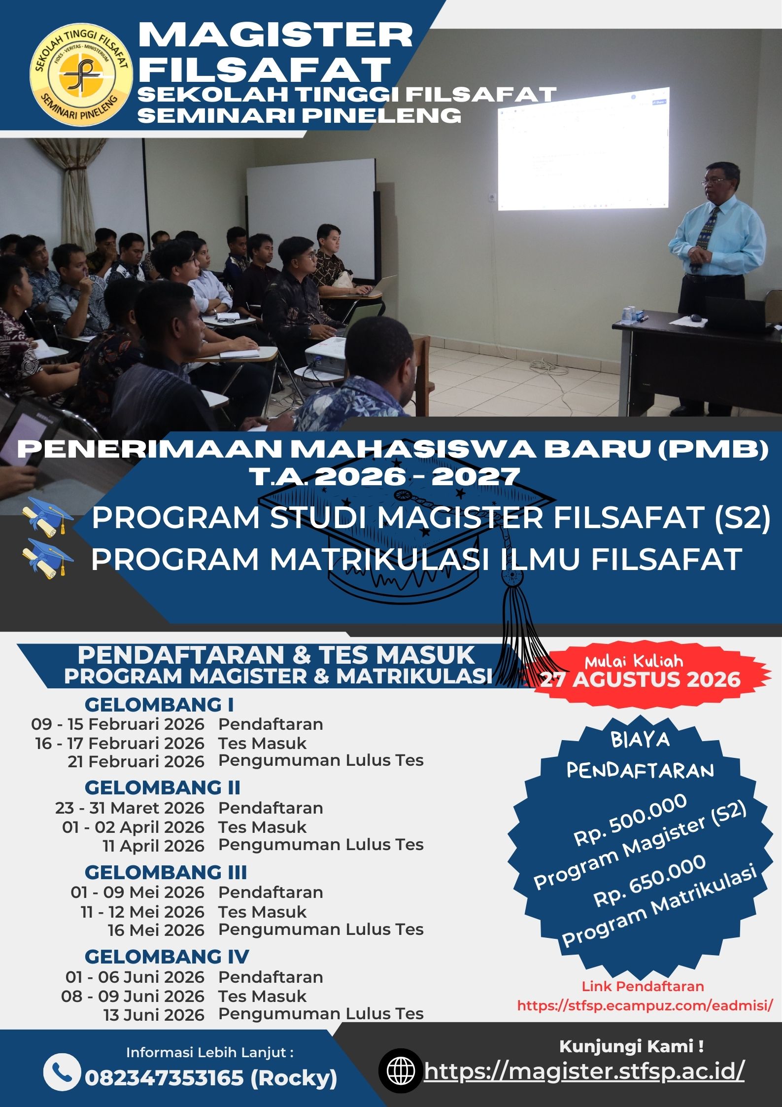 Poster PMB Magister Filsafat 2026-2027